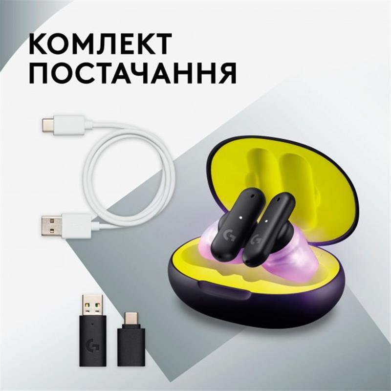 Гарнітура Logitech FITS True Wireless Gaming Earbuds White (985-001183)