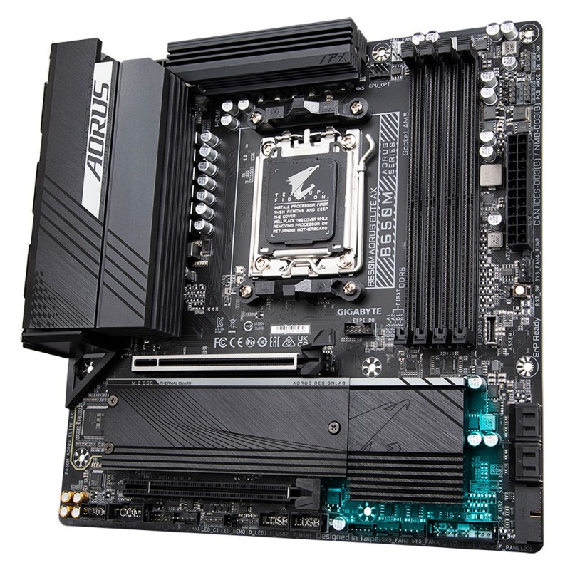 Материнська плата Gigabyte B650M Aorus Elite AX Socket AM5