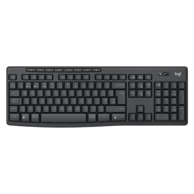 Комплект (клавіатура, мишка) бездротовий Logitech MK370 Black USB (L920-012077)