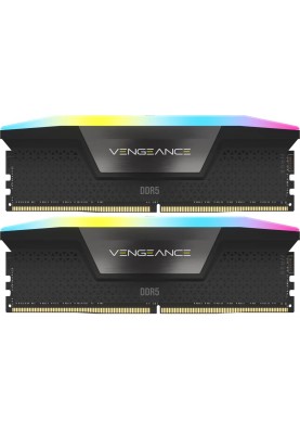 Модуль пам`ятi DDR5 2x16GB/5200 Corsair Vengeance RGB Black (CMH32GX5M2B5200Z40K)