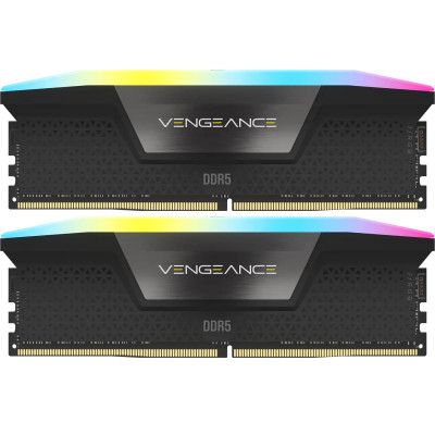 Модуль пам`ятi DDR5 2x16GB/5200 Corsair Vengeance RGB Black (CMH32GX5M2B5200Z40K)