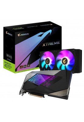 Відеокарта GF RTX 4070 Ti 12GB GDDR6X Aorus Xtreme Waterforce Gigabyte (GV-N407TAORUSX W-12GD)