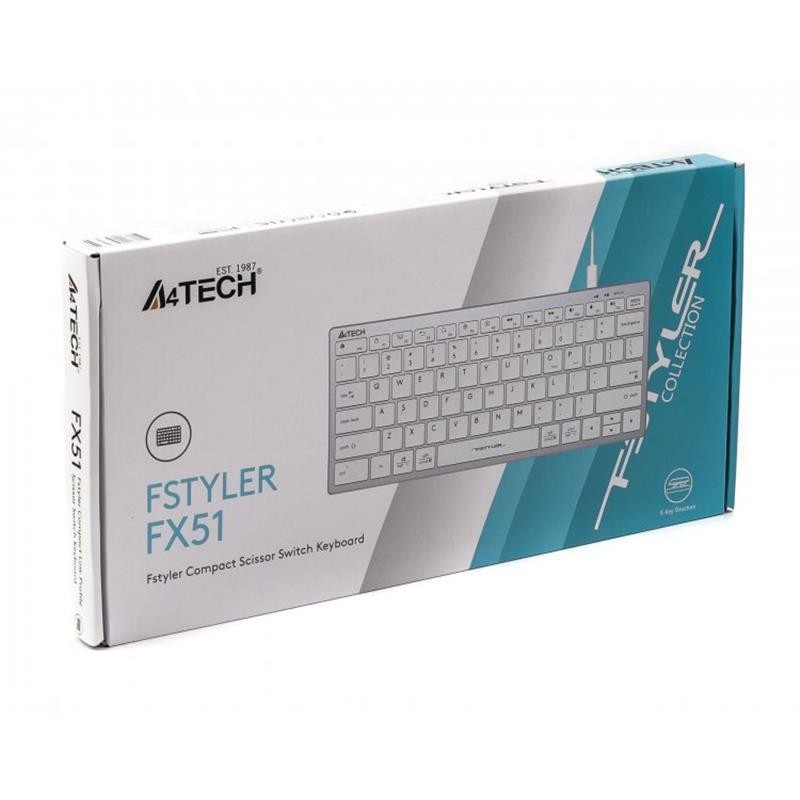 Клавіатура A4Tech Fstyler FX-51 White