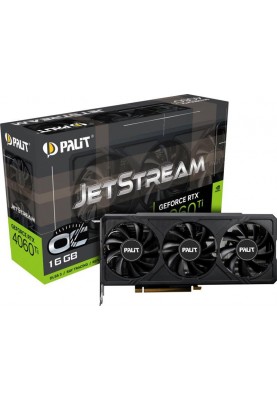 Відеокарта GF RTX 4060 Ti 16GB GDDR6 JetStream OC Palit (NE6406TU19T1-1061J)