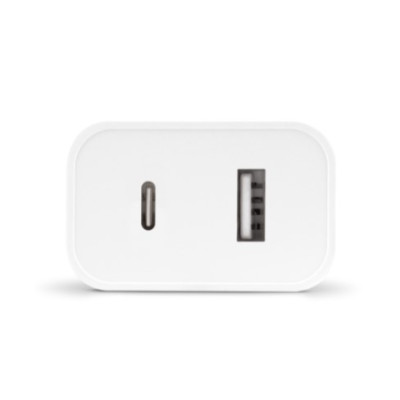 Мережевий зарядний пристрій Ttec SmartCharger Duo PD USB-C/USB-A 32Вт White (2SCS24B) Мережевий зарядний пристрій Ttec SmartCharger Duo PD USB-C/USB-A 32Вт White (2SCS24B)