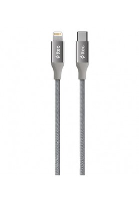 Кабель Ttec AlumiCable USB Type-C - Lightning (M/M), 1.5 м, Space Gray (2DK41UG)