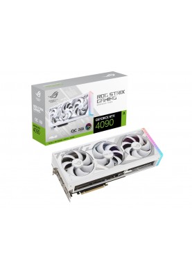 Відеокарта GF RTX 4090 24GB GDDR6X ROG Strix Gaming OC White Edition Asus (ROG-STRIX-RTX4090-O24G-WHITE)