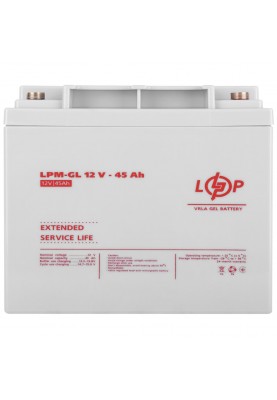 Акумуляторна батарея LogicPower 12V 45AH (LPM-GL 12-45 AH) GEL