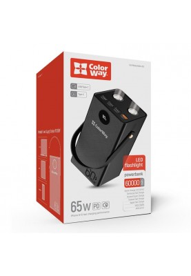 Універсальна мобільна батарея ColorWay Powerful 60000mAh Black (CW-PB600LPA5BK-PDD)