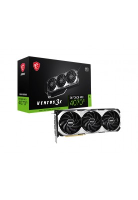 Відеокарта GF RTX 4070 Ti 12GB GDDR6X Ventus 3X E OC MSI (GeForce RTX 4070 Ti VENTUS 3X E 12G OC)