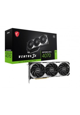 Відеокарта GF RTX 4070 12GB GDDR6X Ventus 3X E OC MSI (GeForce RTX 4070 VENTUS 3X E 12G OC)