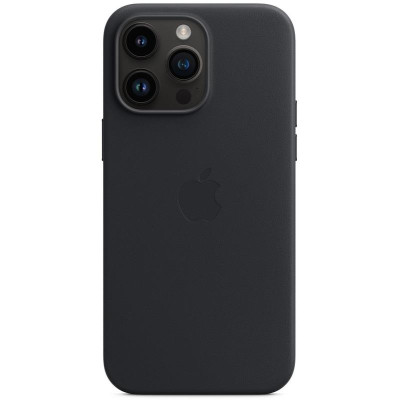 Чохол-накладка Apple Leather Case with MagSafe для Apple iPhone 14 Pro Max Midnight (MPPM3)