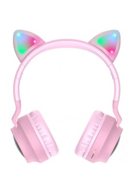Bluetooth-гарнітура Hoco W27 Cat Ear Pink (W27P)