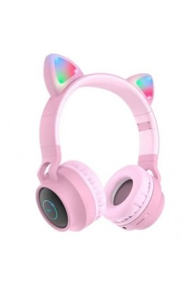 Bluetooth-гарнітура Hoco W27 Cat Ear Pink (W27P)