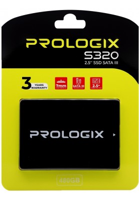 Накопичувач SSD  480GB Prologix S320 2.5" SATAIII TLC (PRO480GS320)