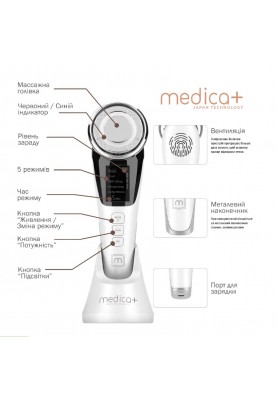 Мікрострумовий ліфтинг-масажер для обличчя Medica+ Skin Lifting 7.0 White (MD-112204)