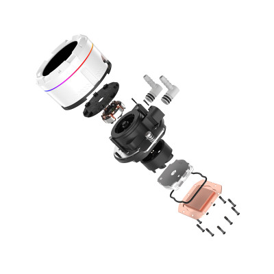 Система водяного охолодження ID-Cooling Space LCD SL360 White