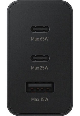 Мережевий зарядний пристрій Samsung Trio 65W Black (EP-T6530NBEGRU)