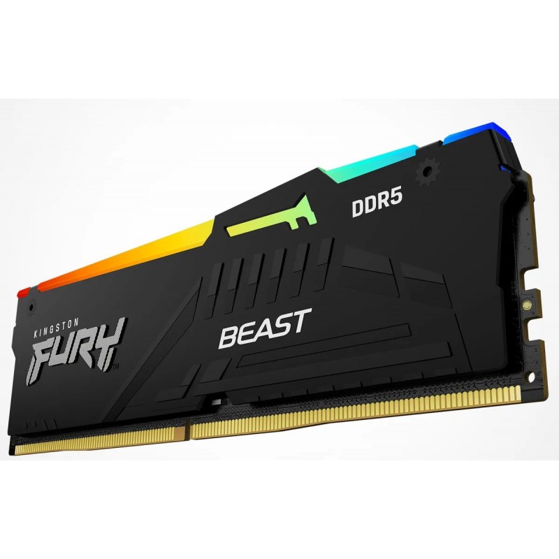 Модуль пам`яті DDR5 16GB/5600 Kingston Fury Beast RGB Black (KF556C36BBEA-16)