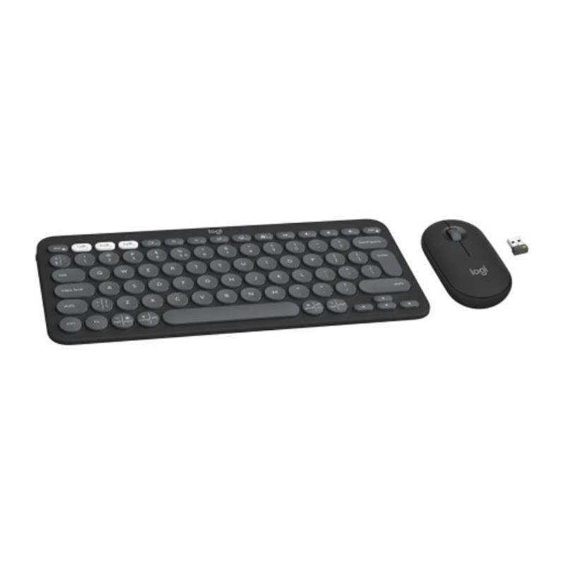 Комплект (клавіатура, миша) бездротовий Logitech Pebble 2 Combo Graphite (920-012239)