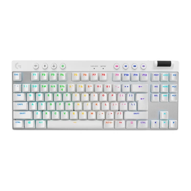 Клавiатура Logitech G PRO X TKL Lightspeed White Tactile (920-012148)