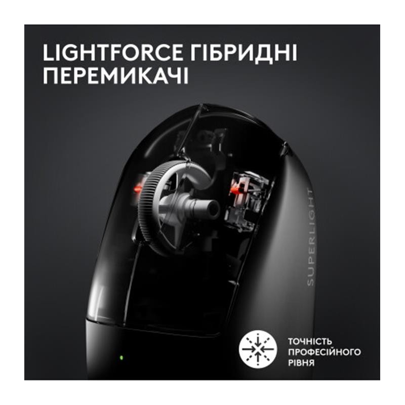 Мишка бездротова Logitech G Pro X Superlight 2 Black (910-006630)