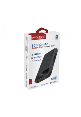 Універсальна мобільна батарея Promate Torq-10 Black 10000mAh