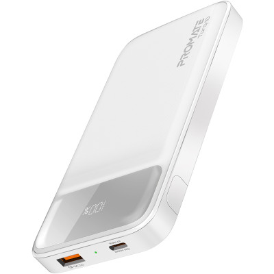Універсальна мобільна батарея Promate Torq-10 White 10000mAh