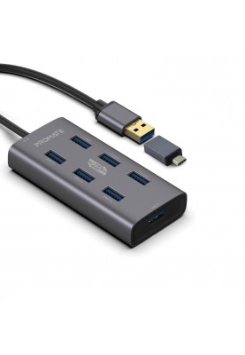 Концентратор USB Promate EzHub Grey (ezhub-7.grey)