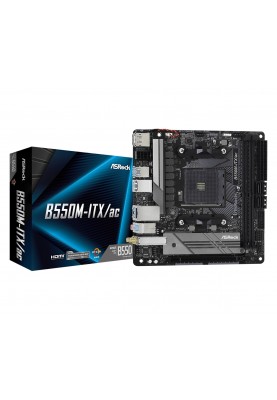 Материнська плата ASRock B550M-ITX/AC Socket AM4