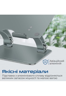 Охолоджуюча пiдставка для ноутбука Promate DeskMate-7 Grey