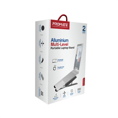 Охолоджуюча пiдставка для ноутбука Promate PocketMount Grey Охолоджуюча пiдставка для ноутбука Promate PocketMount Grey