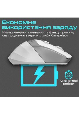 Миша бездротова Promate Samit White