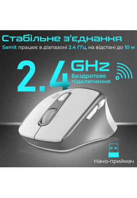 Миша бездротова Promate Samit White