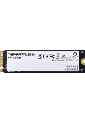 Накопичувач SSD 4TB Patriot Viper VP4300 Lite M.2 2280 PCIe 4.0 x4 NVMe TLC (VP4300L4TBM28H)