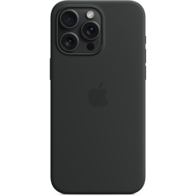 Чохол-накладка Apple Silicone Case with MagSafe для Apple iPhone 15 Pro Max Black (MT1M3) Чохол-накладка Apple Silicone Case with MagSafe для Apple iPhone 15 Pro Max Black (MT1M3)