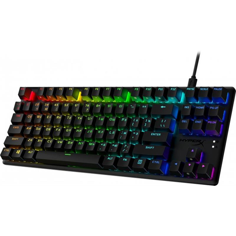 Клавіатура HyperX Alloy Origins Core PBT Red RGB Black (639N7AA)