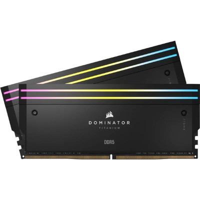 Модуль пам`ятi DDR5 2x16GB/6000 Corsair Dominator Titanium RGB Black (CMP32GX5M2B6000C30)
