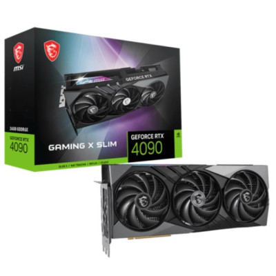 Відеокарта GF RTX 4090 24GB GDDR6X Gaming X Slim MSI (GeForce RTX 4090 GAMING X Slim 24G)