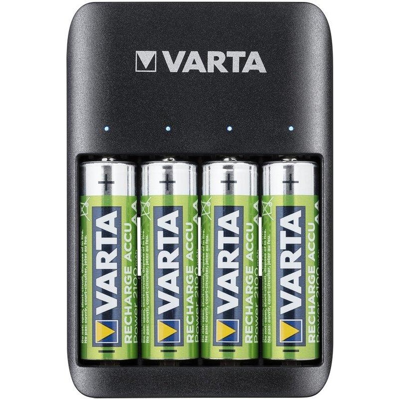 Зарядний пристрiй Varta Value USB Quattro Charger+4xAA 2100mAh (57652)