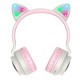 Bluetooth-гарнітура Hoco W27 Cat Ear Grey/Pink (W27GP)