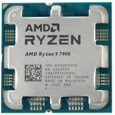 Процесор AMD Ryzen 9 7900 (3.7GHz 64MB 65W AM5) Box (100-100000590BOX)