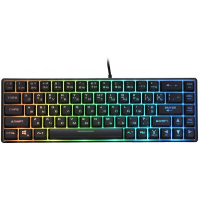 Клавіатура 2E Gaming KG345 RGB 68key USB Transparent