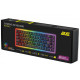 Клавіатура 2E Gaming KG345 RGB 68key USB Transparent