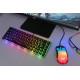 Клавіатура 2E Gaming KG345 RGB 68key USB Transparent