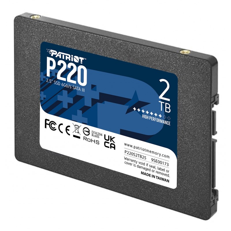 Накопичувач SSD 2TB Patriot P220 2.5" SATAIII TLC (P220S2TB25)