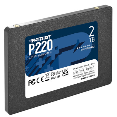 Накопичувач SSD 2TB Patriot P220 2.5" SATAIII TLC (P220S2TB25) Накопичувач SSD 2TB Patriot P220 2.5" SATAIII TLC (P220S2TB25)
