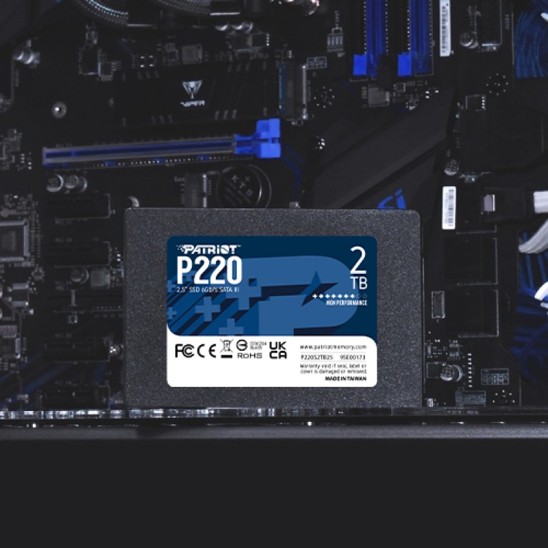 Накопичувач SSD 2TB Patriot P220 2.5" SATAIII TLC (P220S2TB25)