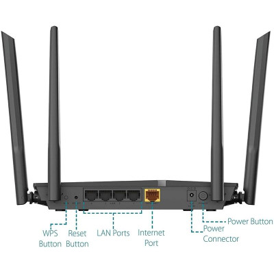 Бездротовий маршрутизатор D-Link DIR-1260/RU/R1A Бездротовий маршрутизатор D-Link DIR-1260/RU/R1A