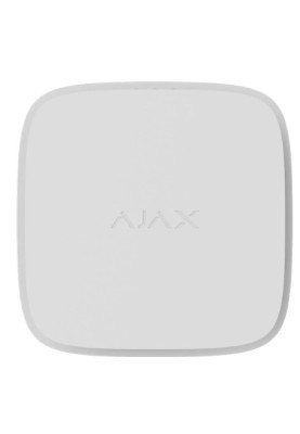 Бездротовий пожежний датчик Ajax FireProtect 2 RB white з сенсорами диму і температури зі змінними батареями